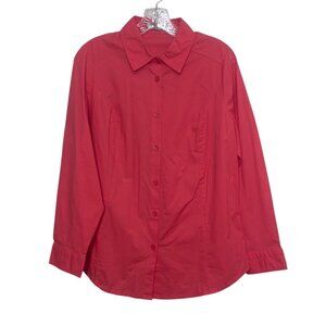 Jessica London Button Down Shirt Womens 18W  Pink New WOT